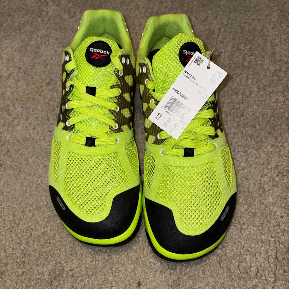 New-Reebok Crossfit Nano 2.0 Men's Size 11 Gym Cross Training Shoes Green